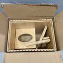 BSSN Bamboo Waste Basket and Tissue Holder,3 Gal Decorative Bathroom Recycling Trash Can, Farmhouse Rustic Trash Bin Tissue Box Cover Square Cube, for Bathroom, Bedroom, Dinner Table, Office, Kitchen