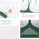 RUNNING GIRL Y-Back Sports Bras for Women, Medium Impact Wirefree Padded Bra Workout Crop Top Longline Sports Bra Push up (L)