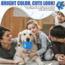 Plush Squeaky Dog Toy, Crinkle Stuffed Dog Toy Keep Them Busy Tug of War Birthday Dog Chew Toy for Small Medium Large Dogs (Blue)