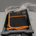 Garden Kneeler and Seat, Wider and Thicker Kneeling Pad Heavy Duty Gardening Stool with Gardening Tool Pouch and Bag, Garden Bench/Chair Gifts for Women, Seniors (Black & Orange)