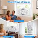 BEYOND BREEZE Window Fan Reversible Airflow, 9" Dual Window Fan with 3-Speed 3 Modes (Cool, Circulate, Exhaust), Remote Control Twin Window Fan 23.5" to 37" Adjustable Width for Bedroom, Kitchen, Home