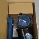 Geedel Rotary Cheese Grater, Kitchen Mandoline Vegetable Slicer with 3 Interchangeable Blades, Easy to Clean Rotary Grater Slicer for Fruit, Vegetables, Nuts (Black)