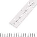 Piano Hinge 48 Inch x 1.5 Inch Stainless Steel Continuous & Piano Hinge Heavy Duty Piano Hinges, 0.035" Leaf Thickness, 1.5 Inch Open Width, Screw Included