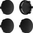3.25Inch 83MM Wheel Center Caps for Cadillac Chevrolet Chevy GMC Escalade Colorado Tahoe Silverado Sierra 1500 Rim Hub Caps, Pack of 4 (Matte Black, Outer 83MM, Inner 75MM, Easy DIY Installation)