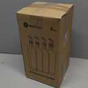 WERTIOO Olive Oil Dispenser Bottle,4Pack 17 OZ Glass Oil Dispenser for Kitchen with 4 Pourer,2 Stainless Steel Funnel & 1 Pen and 8 Label for Kitchen (500ml)