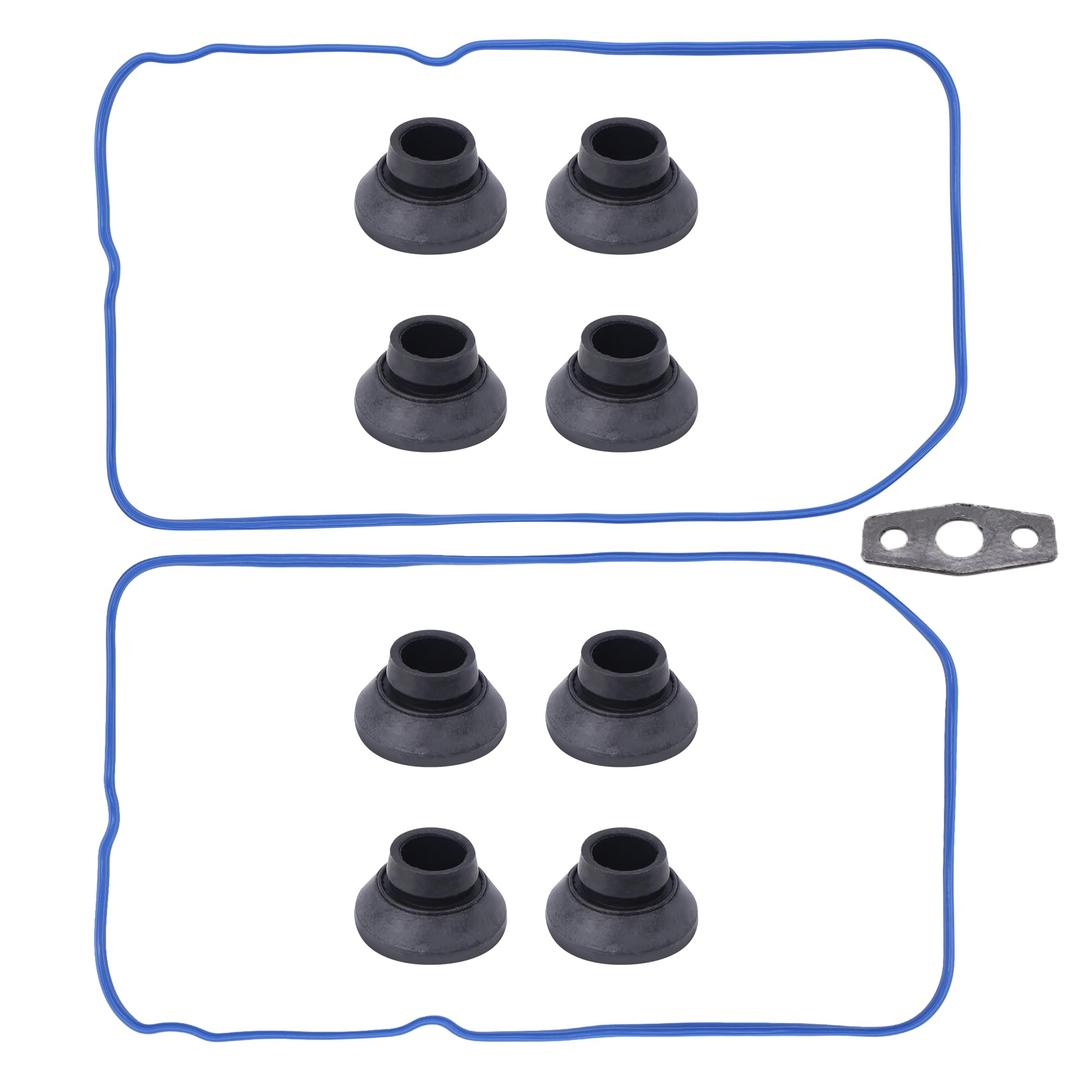 HiSport VS50504R1 Valve Cover Gasket Set VS50250A - Compatible with Chevy Cadillac GMC Hummer Buick Pontiac Saab Isuzu Avanti 1999-2018