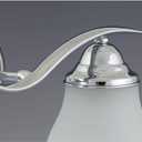 Progress Lighting 2-Light Etched Glass Traditional Bath Vanity Light, Trinity Collection, Indoor, P3191-15, Polished Chrome, 17-1/2-Inch Width x 11-Inch Height