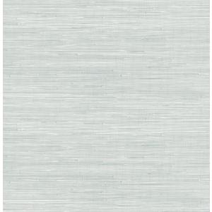 NuWallpaper x Social Social Whisper Blue Classic Faux Grasscloth Peel & Stick Wallpaper, Blue
