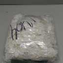 50pcs Glitter Poinsettia Christmas Ornaments, Artificial Flowers with Clips Stems for DIY Wreath Making, Holiday Home Party Decorations, Indoor Use (White)