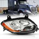 Halogen Headlight Assembly Replacement for 2018-2023 International LT625 LT625B, Driver Side, DOT/SAE Approved, Plug-and-Play OEM Fit