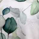 JOYPLUS Sage Green Eucalyptus Leaves Fabric Waterproof Tablecloth,Rectangle Watercolor Wrinkle Oil-Proof Resistant Table Cover for Dining Table, Buffet Parties and Camping, Mint Color (60" x 84") (Double-sided Green)