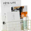 JIARI Decorative Book Organizer Magazine Holder Mail Sorters 3-Slot, Desktop File Sorter Organizer Bookshelf Bookends Book End, Metal Bookend (Gold)