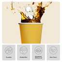 TOSSWARE GO 12oz Double Wall - Mix Color Paper Cup Set - Premium Quality Food Safe - For Hot & Cold Drinks - Disposable & Recyclable - Perfect for Parties, Home & Office - Set of 100