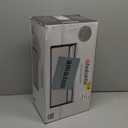 Brabantia Rectangular Fall Front Bread Box | Matt Steel | Large Metal Front Opening Bread Store for Kitchen Countertop | Flat Top for Extra Storage, Magnet Closing Lid | Fits 2 Loaves