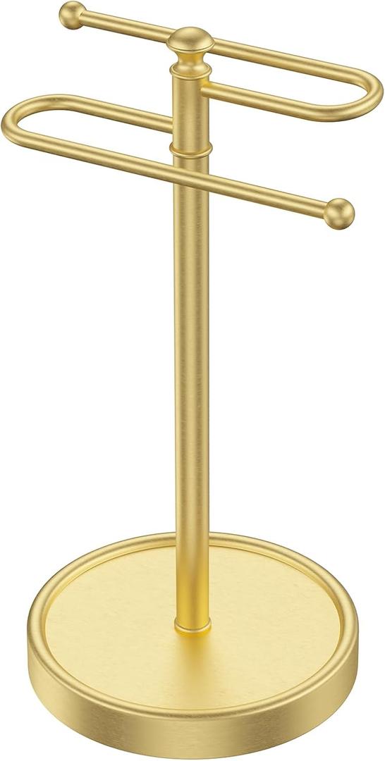 Hand Towel Holder, 304 Stainless Steel Heavy Duty S Shape Hand Towel Stand Free Standing Towel Bar for Bathroom Kitchen Countertop