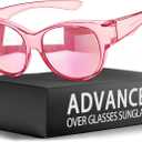 Myiaur Polarized Fit Over Glasses Sunglasses for Women, Trendy Wear Over Glasses UV400 Protection for Driving Outdoor