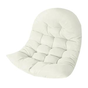 Thicken Egg Chair Cushion Replacement, Outdoor Hammock Swing Cushions with Ties, Hanging Wicker Basket Seat Pad with High Elasticity PP Cotton, for Garden Patio Porch Furniture (Only Cushion)