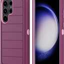 Rugged Protective Phone Case for Samsung Galaxy S23 Ultra Shockproof, high Impact Purple