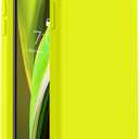 Vooii for iPhone SE Case 2022/3rd/2020,iPhone 8/7 Case, Upgraded Liquid Silicone with [Flat Edges] [Camera Protection] [Soft Anti-Scratch Microfiber Lining] Phone Case for iPhone SE - Neon Lemon