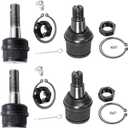 Detroit Axle - 4WD Front 4pc Ball Joints for Ford F-250 F-350 F-450 F-550 Excursion, 4 Upper & Lower Ball Joints Replacement