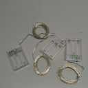 3-Pack Red and White Fairy Lights Battery Operated with Timer, Waterproof 16FT 50 LED String Lights Outdoor Indoor, Christmas Lights for Bedroom Home Wedding Birthday Xmas Parties and Centerpieces