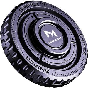 Fidget Spinner 2-in-1 Toy for Adults Kids, Metal Fidget Toy with Stainless Steel Bearing for High Speed Silent Spin & Sliding Sensory Haptic, ADHD Autism Stress Relief Anxiety Reducer for Office Desk