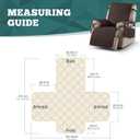 Ruaozz 100% Waterproof Recliner Chair Covers, Non-Slip Reclining Covers for Recliner Chair Washable Chair Cover, Recliner Covers with Pockets for Kids, Dogs, Pets (Chocolate, 23'')