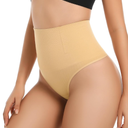 Yeblues Thong Shapewear Tummy Control for Women Seamless Shapewear Underwear Body Shaper Panties for Under Dresses, XL