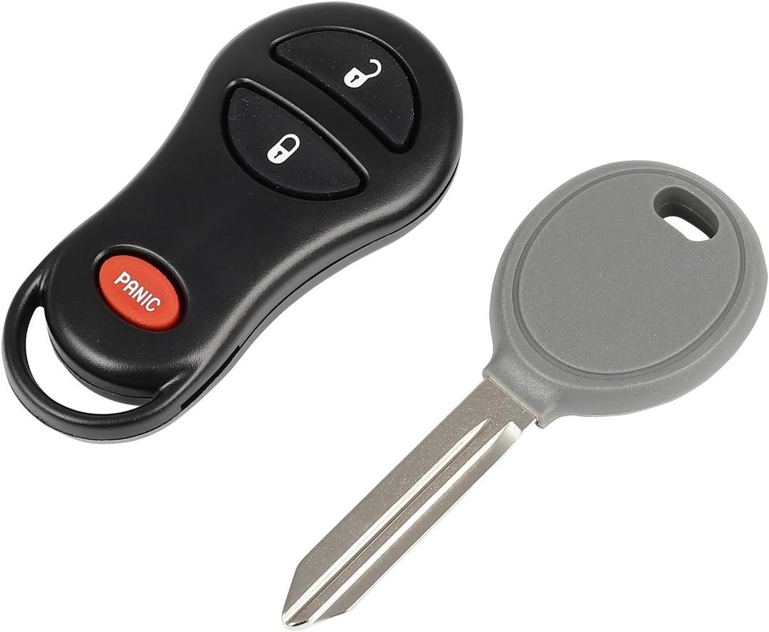 SCITOO Key Fob Keyless Entry 1999 2000 for Dodge for Dakota 2.5L, 1999 2000 for Dodge for Dakota 3.9L, 1999 for Dodge for Durango 3.9L, 2002 for Dodge for Ram 1500 3.7L GQ43VT9T (1 PCS) 3 buttons