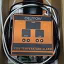 120 V Temperature Alarm, Temperature Monitor with 105 dB Integrated Sound & Light Alarm, Temp Controller for Greenhouses, Farms, Warehouses, One-Key Mute Button