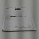 Hard Silver Metal Aluminum Mouse Pad Mat Smooth Magic Ultra Thin Double Side Mouse Mat Waterproof Fast and Accurate Control for Gaming and Office(Small 9.05X7.08 Inch)
