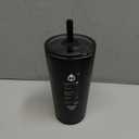 HydroJug Everyday Tumbler 20 oz, Ceramic-Lined Straw Cup, Black