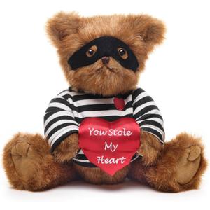 Bearington Lawless Lover Valentine's Day Teddy Bear, 10 in Valentine's Day Stuffed Animals Ideal Gift for Kids & Girlfriends (10" Lawless Lover)