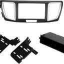 Scosche HA1717B Double DIN or Single DIN + Pocket Radio Install Dash Kit Compatible with Select 2013-2017 Honda Accord - Aftermarket Car Stereo Installation - Not Compatible with Factory Nav Vehicles
