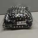 Portable Dog & Cat Car Seat - Under 13 lbs, With Cozy Bow Neck Pillow (Grid-Black)