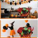 Bucherry 40" Vintage Witch Cauldron Cardboard Cutout Stand-up Life Size Vintage Halloween Party Decorations Spooky Mystic Witch Potion Cauldron Backdrop Photo Prop Stand up Cutout for Halloween Decor