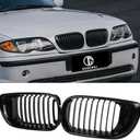Amazon.com: DEKEWEI E46 Grille, Front Kidney Grill Compatible with BMW 3 Series 2002-2005 E46 4-Door 320i 325i 325xi 330i 330xi Single Slat Gloss Black Grill : Automotive