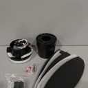 42 Inch Black Flush Mount Ceiling Fan with Light and Remote, Low Profile Modern Ceiling Fan, 6 Speed, Reversible, 3000k-6500k Dimmable LED, Quiet DC Motor for Indoor Outdoor