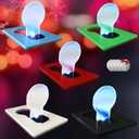Credit Card Lights, Mini Portable LED Pocket Lamps Light Foldable Wallet Purse Lamps for Party Favors, 20 pcs Multicolor Card with White Color Light (1 Count (Pack of 20))