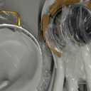 Gold Titanium Cookware set,Hammered Titanium pans for cooking with Lids, 10PC