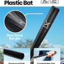 Grand Slam Baseball Bat Set, Includes 1 Plastic Bat, 6 Perforated Balls and 4 Throw Down Bases for Youth, Teenagers, Adults