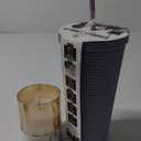 Manna Studded Tumbler 24oz 710 ml Rubber Finish Purple NEW And Candle