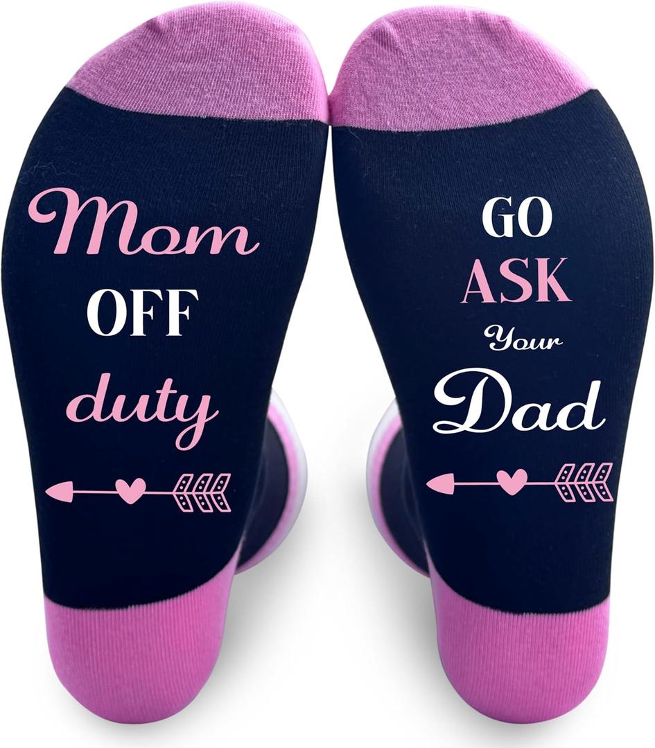 2 x Mom Socks For Women, Wife Sock From Husband, Mommy Birthday Sock
