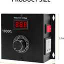 10000W SCR AC Variable Speed Controller, Fan and Motor Speed Control 120V-220V AC, 22A, Ideal for Electric Tools, Kettles or Stoves