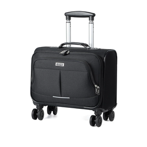 Lekebobor Rolling Laptop Bag With a Compact Combination Lock，Rolling Laptop Briefcase on Wheels for Women/Men Fits Up to 15.6Inch computer Bags Water Resistant for Work Travel and Business, Black