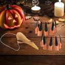 MEIYOUJU AM 1 Pcs Funny Witch Nose Fake Witch Nose 10 Pcs Witch Black Fingernails Halloween Witch Costume Accessories for for Halloween Party Costume Accessory