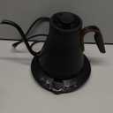 Gooseneck Electric Kettle with 1 Temperature Control for Pour Over Coffee & Tea, Quick Heating, BPA-Free Stainless Steel, Built-in Brew Timer, 1500W/0.9L (Onyx Black)