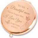 Mom Gifts,Mothers Day Bonus Meaningful Useful Unique Ideas Best Funny Travel Thoughtful Special Useful First Time Gifts for Mom Birthday Christmas Valentines Day from Son Daughter Compact Mirror