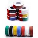 18 awg Silicone Electrical Wire Cable 7 Colors (13ft Each) 18 Gauge Hookup Wires kit Stranded Tinned Copper Wire Flexible and Soft for DIY