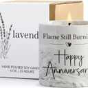 Anniversary Candle - Aniversario Gifts for Men, Women & Couples - Romantic Gifts for Him, Her - 6oz